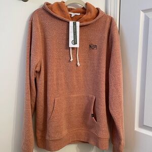 NWT Threads 4 Thought Mountain Outline Embroidery Pullover Hoodie